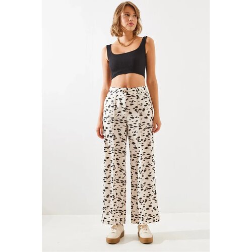 Bianco Lucci ženske pantalone Mbms006 60501006, &scaron;iroke nogavice, bele Cene
