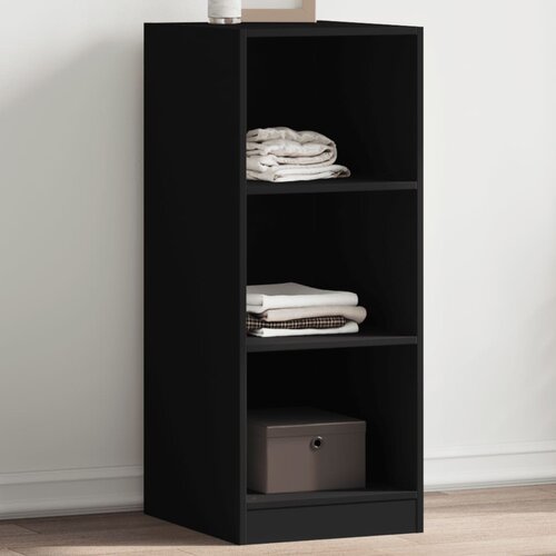 vidaXL Garderobna omara črna 48x41x102 cm iverna plošča Cene