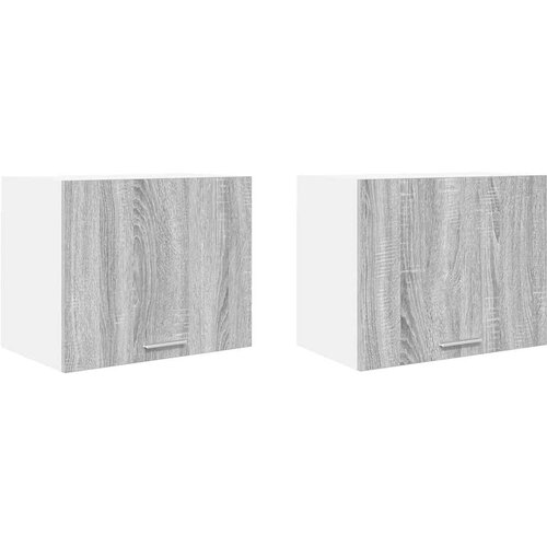  ormarić 2 pcs Siva Sonoma i bijela 50 x 31 x 40 cm Slike