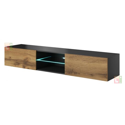Halmar TV komoda Livo TV-180W - antracit/votan hrast Slike