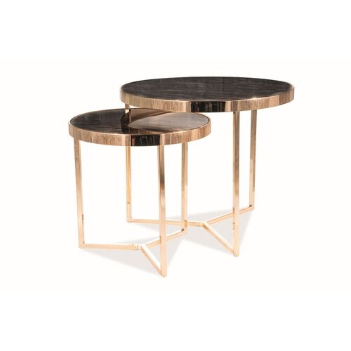 Molarem Home Set stolića DELIA - efekt crnog mramora Cene