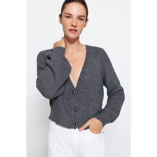 Trendyol Cardigan - Gray - Regular fit Cene