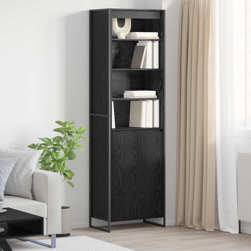 vidaXL Visoki ormari 2 pcs Crni hrast 60 x 36 x 300 cm Cene