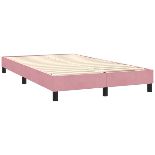 Box Spring krevet s madracem i LED ružičasti 140x220 cm bar&amp;scaron;un Slike