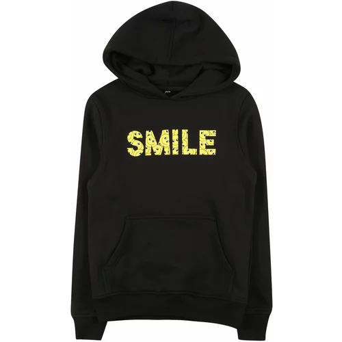 Mister Tee Sweater majica 'Smile Hoody' žuta / crna