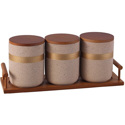 Sigma set kuhinjskih posuda sa postoljem 3/1 JY-241625-3 Cene