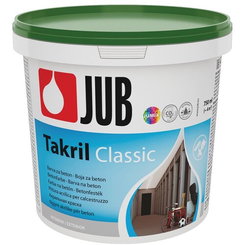 Jub Barva za za&amp;scaron;čito betona Takril (750 ml, &amp;scaron;t. 8 zelena) Slike