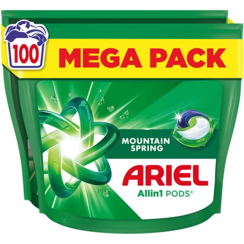 Ariel kapsule za pranje veša Mountain Spring , 100 kom Cene