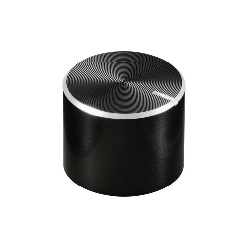 TRU COMPONENTS TC-11613908 okretni gumb s gumbom za obilježavanje crna (Ø x V) 13 mm x 10 mm aluminij, plastika 1 St. Cijene