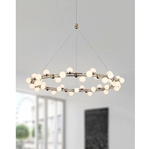  LED luster na sajli MARS LED/50W/230V 3000K zlatni Slike