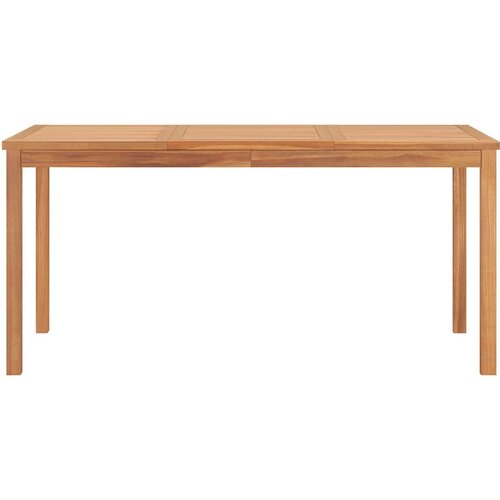 Vrtni blagovaonski set od 7 dijelova 160x80 cm masivno tikovino drvo Smeđa Slike