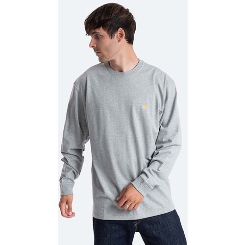 Carhartt WIP Majica 'Chase' zlata / svetlo siva Cene