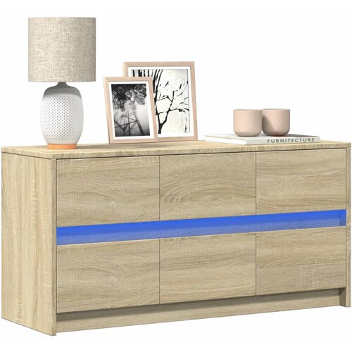 Furnova TV omarica z LED sonoma hrast 100x34x50 cm inženirski les, (21922714) Cene