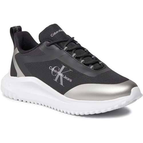 Calvin Klein Jeans Niske tenisice crna / srebro / prljavo bijela Slike