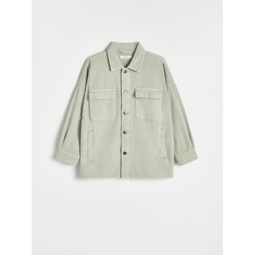 Reserved - Denim majica - Zelena Cene