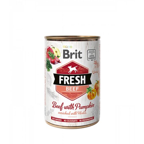 Brit Fresh Beef with Pumpkin - vlažna hrana za pse sa govedinom i bundevom (400g) Slike