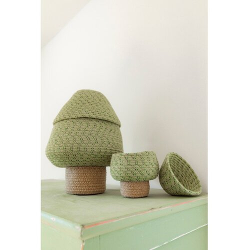 Lorena Canals Zelena tekstilna otro&amp;scaron;ka &amp;scaron;katla za shranjevanje &amp;oslash; 25x36 cm Big Tree &amp;ndash; Slike