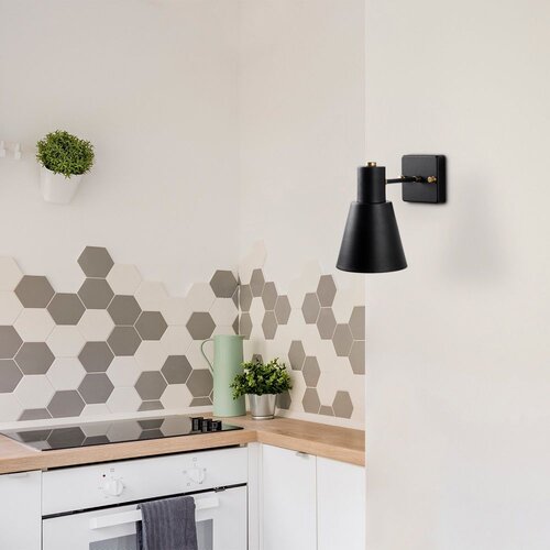 Opviq Črna/v zlati barvi stenska svetilka ø 14 cm Funnel – Cene