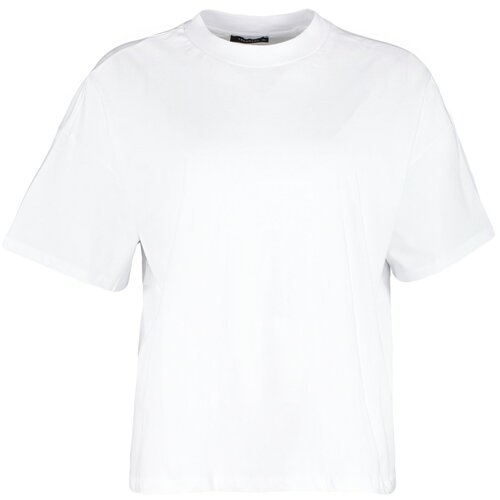 Trendyol Curve Plus Size T-Shirt - White - Oversize Cene