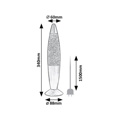 Rabalux dečija stona lampa Glitter Rainbow2, LED, 25W, 3000K, 34cm Slike