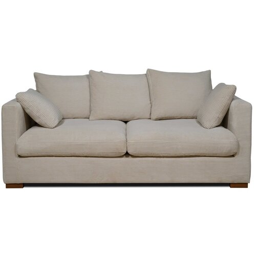 Scandic Bež sedežna garnitura iz rebrastega žameta 175 cm Comfy – Cene