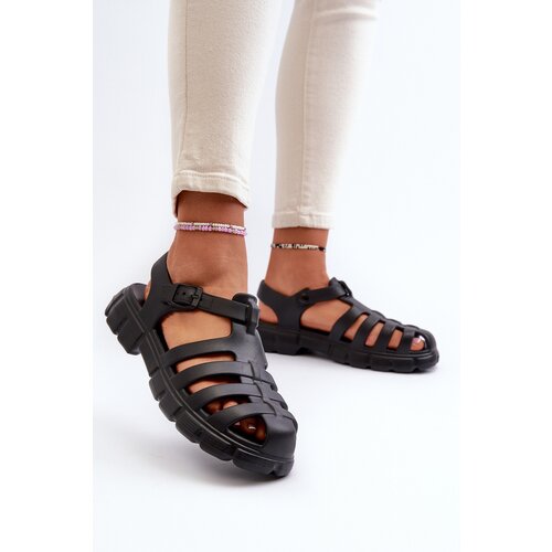 Boto Women's Foam Sandals Roman Black Gasaria Cene