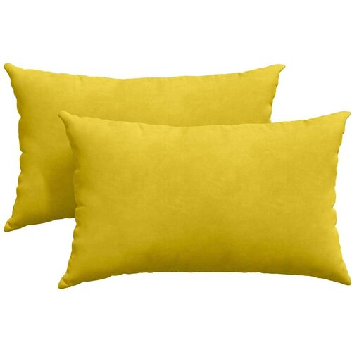 VidaXL jastučići za sofu 2 pcs žuta 50 x 30 cm kordura tekstil Slike