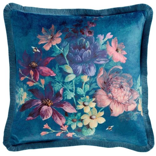 Catherine Lansfield Žametna okrasna blazina 45x45 cm Bridgerton Romantic Floral – Cene