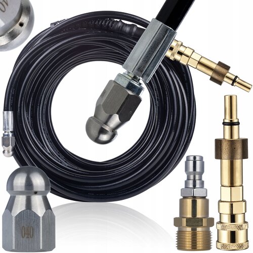 Rosfix Hydrojet Pro 20M &ndash; Cev Za Kalizacijo Z Adapterji | M22 Navoj, 20 M, 200 Bar, Nadomestni Del Za Visokotlačni Čistilnik Bosch Stari Tip, (5000222919) Cene