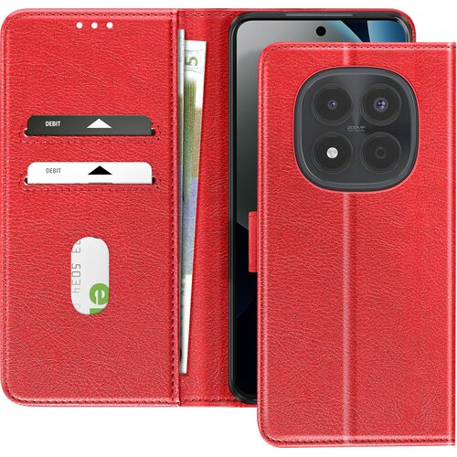 AVIZAR Denarnica etui Xiaomi Redmi Note 15 Pro 4G Serija Chesterfield Funkcija stojala, Rdeča, (5000190047) Cene