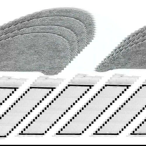 INORCO Zdruljiv Zdruljiv Xiaomi Roidmi Eve Plus SDJ01RM Glavna stranska krtaa Hepa Filter Mop Vreka za prah Robotski sesalnik Nadomestni dodatki, (21984961) Slike