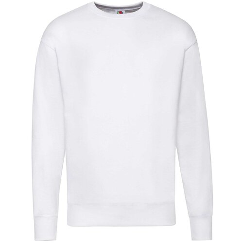 Fruit Of The Loom White Men's Sweatshirt Lightweight Set-in-Sweat Sweat Cene