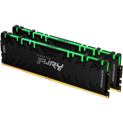 Kingston fury renegade rgb DDR4 komplet 16 gb (2 x 8 gb) - 3000 mhz - C15 pomnilnik za računalnik, (20527558) Cene