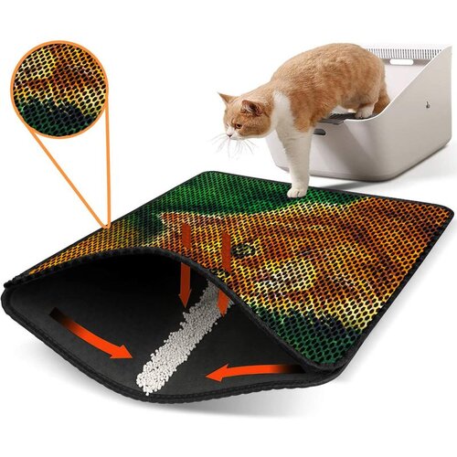 WALLXPERT Nrszn0130 multicolor cat litter mat Cene