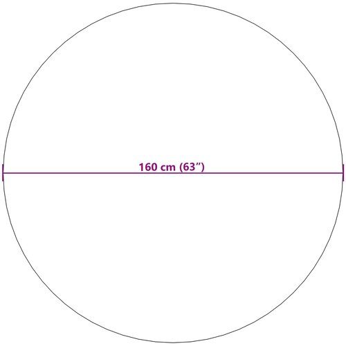  Tepisi za područja Kružni SIROLO Sivi &amp;Oslash; 160 CM Poliester Slike