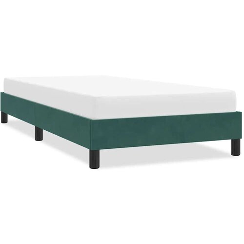  posteljni okvir brez vzmetnice temno zelena 80x210 cm žamet, (21829349) Slike