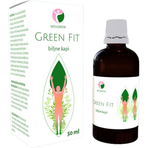 WELLGREEN biljne kapi za mr&amp;scaron;avljenje green fit 50 ml Slike