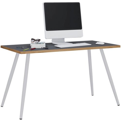MID.YOU Pisalna Miza Salia T80, Barva Hrasta, Antracit, 110x80cm Slike