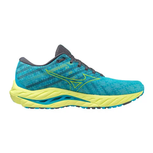 Mizuno Wave Inspire 19 moške športne superge, Jet Blue/Neon/Luminous - 47, (21507142)