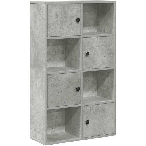  Regal za knjige boja betona 60x24x101,5 cm konstruirano drvo Slike
