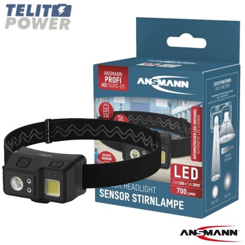 Ansmann HD700RS-DS punjiva čeona lampa &amp;ndash; 700 lm, IP65, senzor pokreta Slike