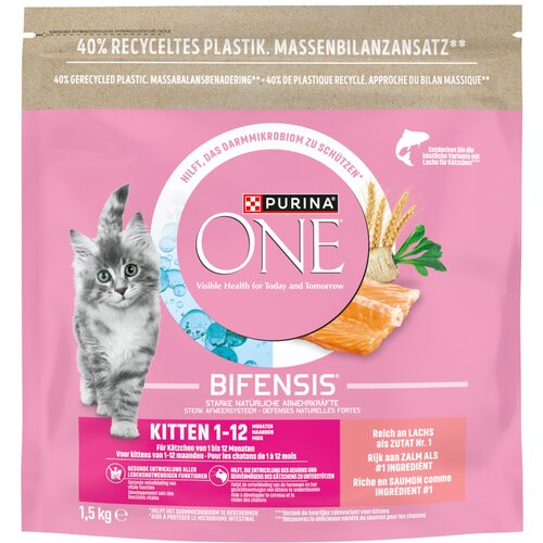 Purina ONE Junior losos - 3 x 1,5 kg Slike