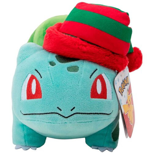 Pokemon Božićni Bulbasaur pli&amp;scaron;ana igračka 20cm Slike