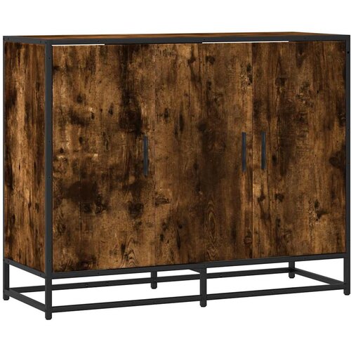 Maison Chic Komoda - Predalnik dimljeni hrast 94x35x76 cm inženirski les, (21718235) Slike