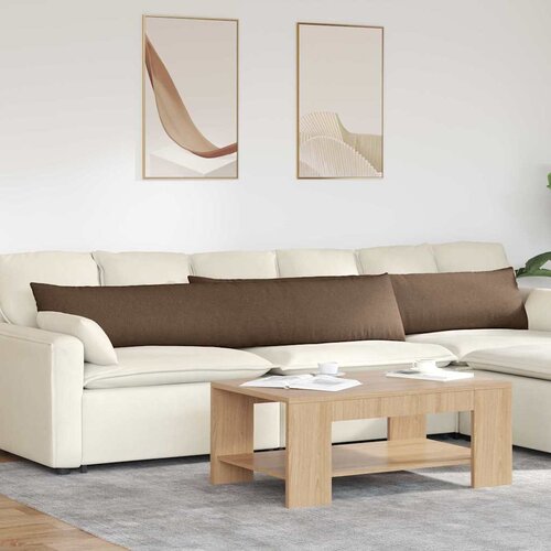 vidaXL jastučići za sofu 2 pcs smeđa 200 x 40 cm tkanina Cijene