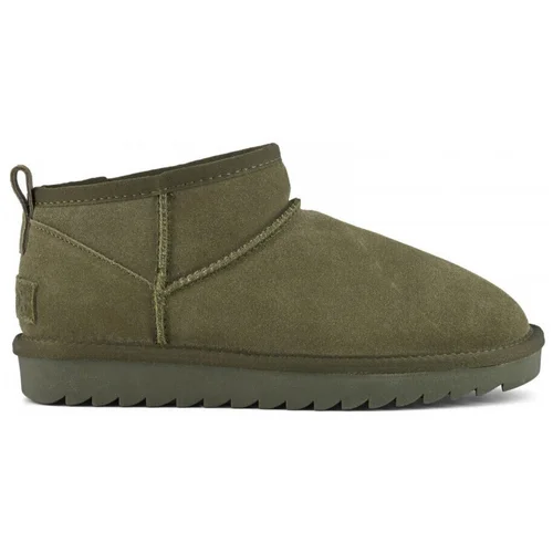 Colors of California Gležnjarji Short winter boot in suede Zelena