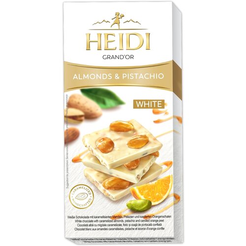Heidi grand or bela čokolada sa bademom i pistaćijem 100g Cene