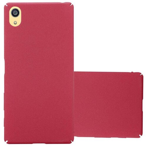 Cadorabo Case, združljiv s Sonyjem v Frosty Red - Hard Case za&scaron;čitni pokrov v zmrznjenem videzu proti praskam in udarcem, (20567427) Cene