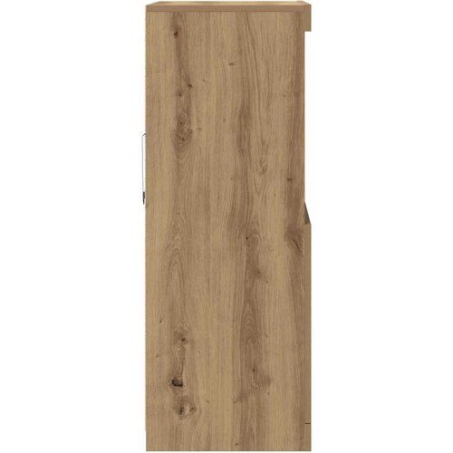  LED komoda Smeđa 60 x 37 x 100 cm Konstruirano drvo Slike