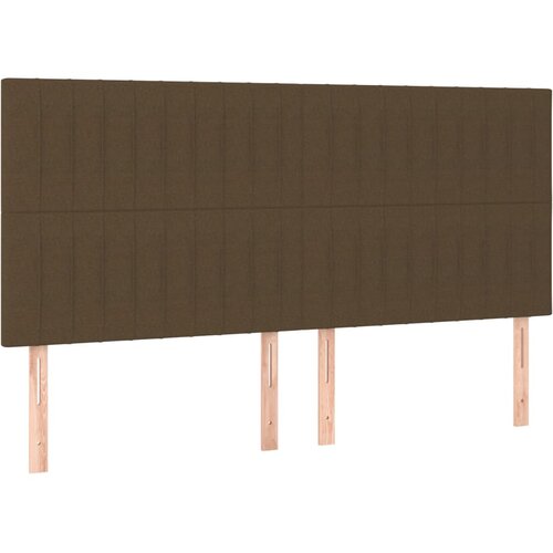 Krevet s oprugama i madracem tamnosmeđi 180x200 cm tkanina Slike